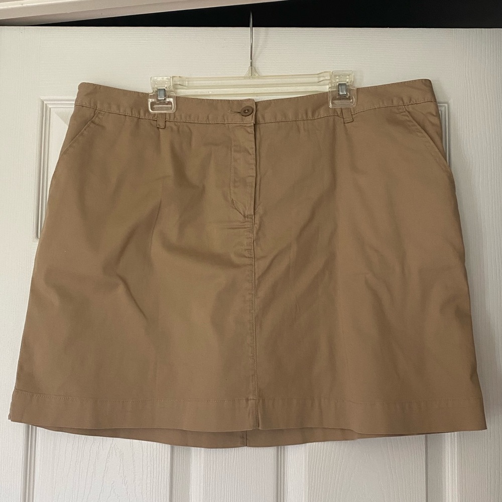 Tan Skort (Skirts with Shorts Underneath) by Effie